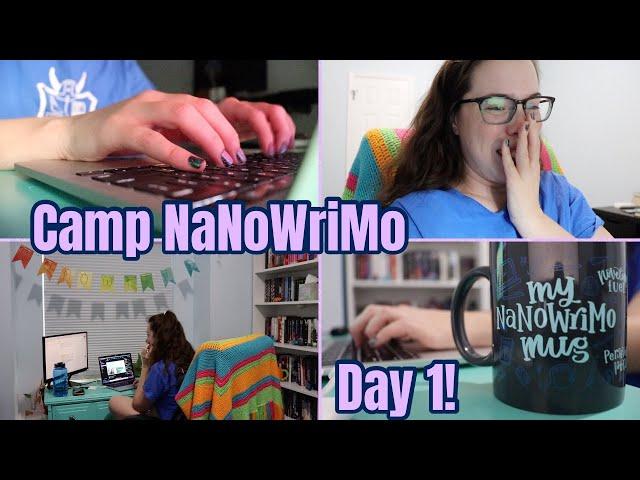 CAMP NANOWRIMO DAY 1!  novelettes, my brother decides my projects, & 2,000 words