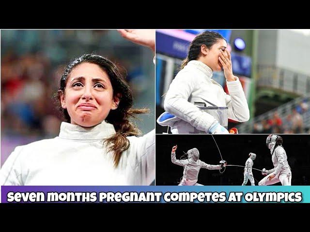 Seven Months Pregnant Egyptian Fencer Nada Hafez Competes at Paris Olympics reveal after Elimination