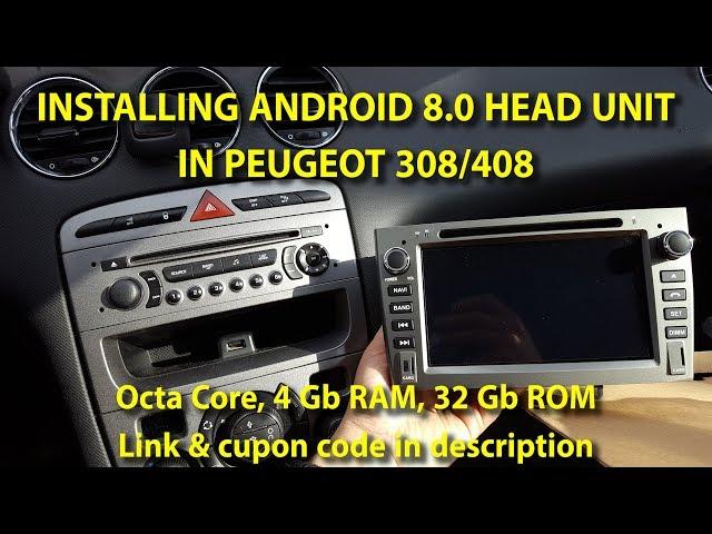 Install Android Head Unit in Peugeot 308 (2007-2014) - from Seicane.com (EN sub.CC)