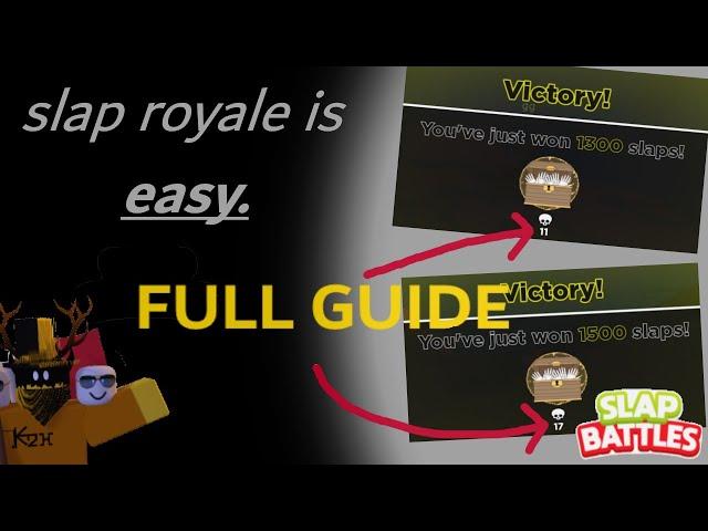 How to ALWAYS win Slap Royale - Slap Battles ROBLOX