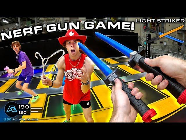 NERF GUN GAME | MELEE EDITION (First Person Battle!)