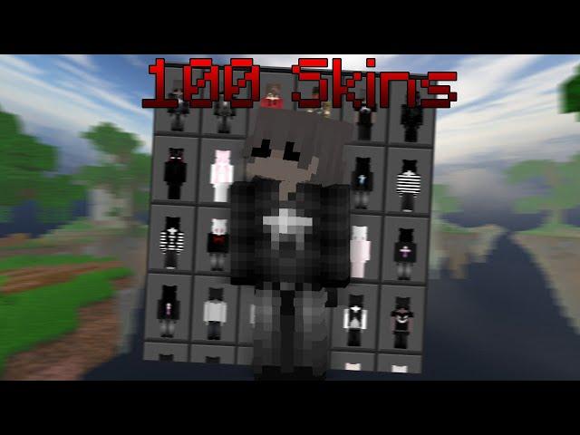 100 Cosmetic Skin Pack MCBE || Works On The Hive