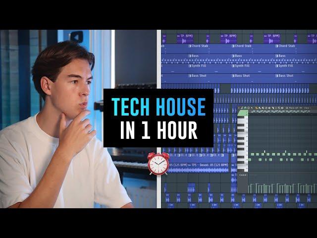 Making A Tech House Track in 1 Hour (Full Process)