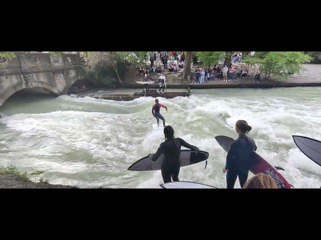  Big Show Eisbachwelle München 3- Surfen Bayern - Surfing Isar Munich During Oktoberfest 2024 ‍️