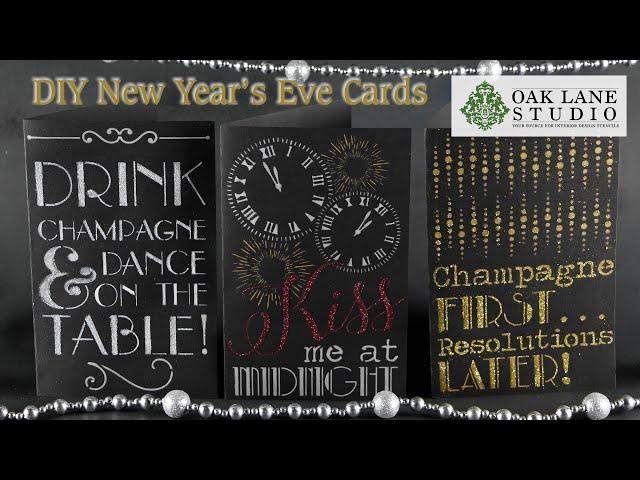 DIY New Years Eve Invitations | Oak Lane Studio