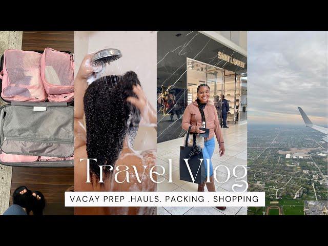 CHICAGO TRAVEL VLOG️ Prep/Pack for Milwaukee + Beauty Supply Haul + Hair Routine + Luxury Shopping