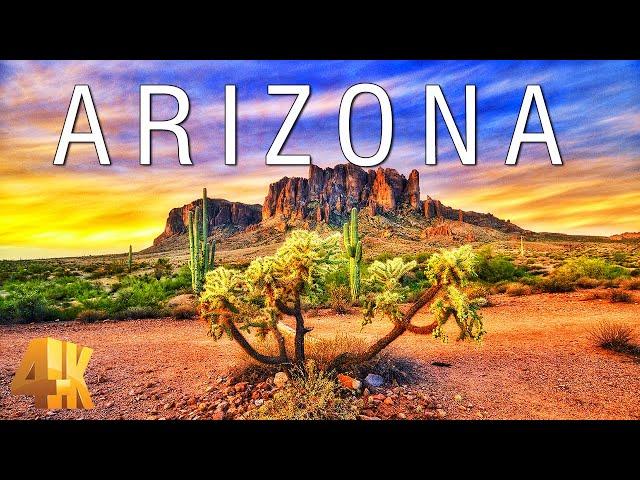 FLYING OVER ARIZONA (4K Video UHD) - Peaceful Piano Music With Beautiful Nature Video For Relaxation