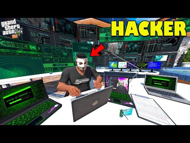 Franklin Become Mr. Anonymous Hacker In LOS SANTOS GTA 5 | SHINCHAN and CHOP