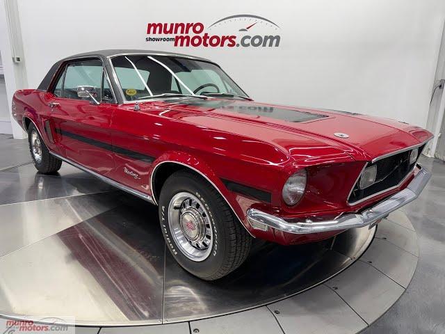 1968 Restored True California Special Ford Mustang Hardtop 289 V8 C4 Auto in Candy Apple Red /Black