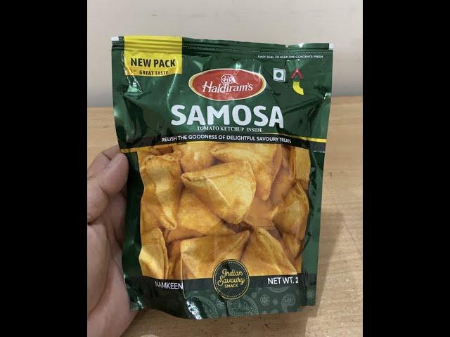 Haldiram samosas | Ready to eat vegetarian snack | yummy food