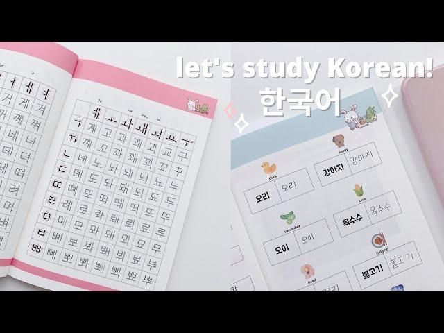 a weekend studying Korean | beginner resources and apps :)