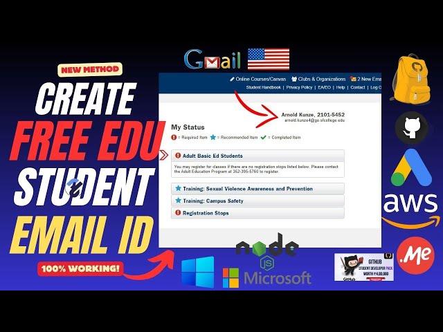 How to Create FREE Edu Email | Get Instant Edu Email Address | GitHub Student Developer Pack Azure