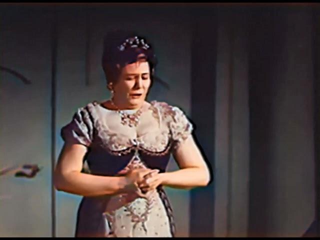 Renata Tebaldi - 'Vissi d'arte' from TOSCA  1961 Restored in color.