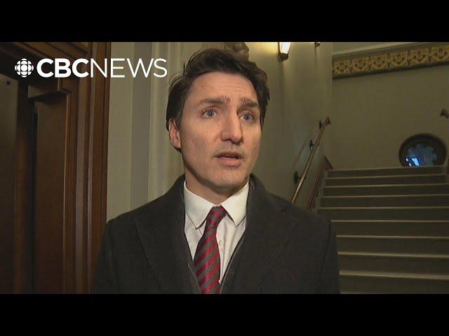 Trudeau speaks to reporters for first time since Freeland's resignation