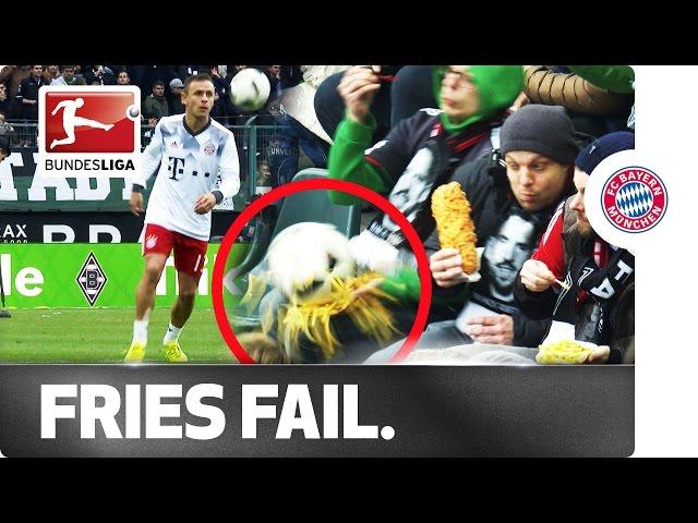 Rafinha's Perfect Chip Shot - Poor Bayern Fan Goes Hungry