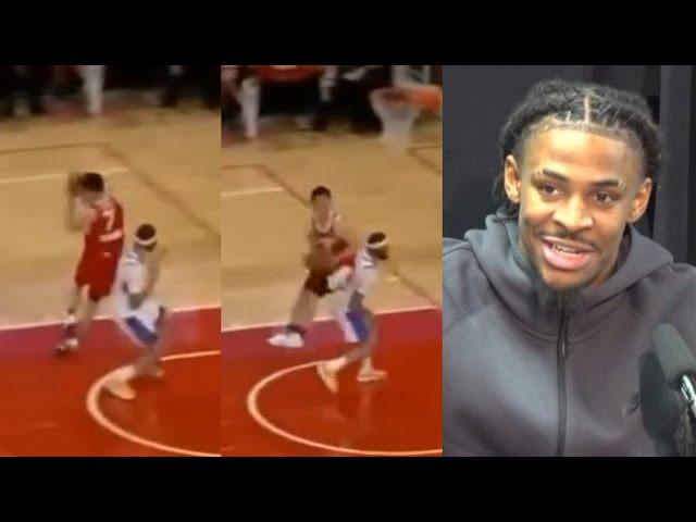 Ja Morant trolls Yuki Kawamura for trying to 360 layup in his G League debut