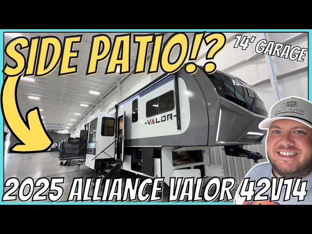 Side Patio Toy Hauler!!! 2025 Alliance Valor 42V14 | 14' Garage