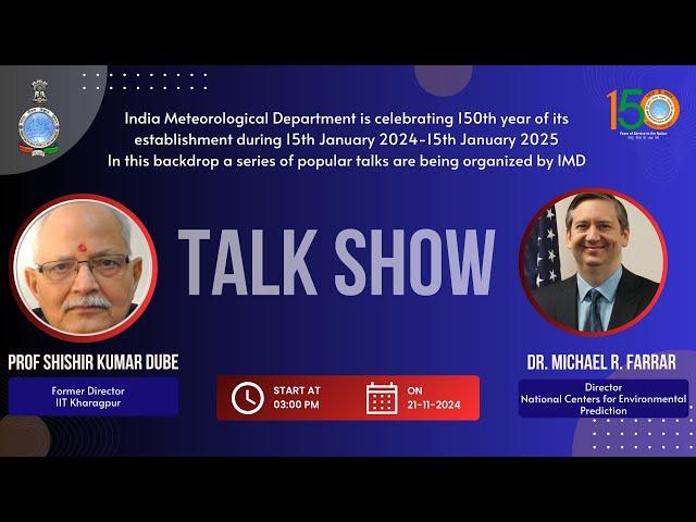 Talk by Prof Shishir Kumar Dube and Dr. Michael R. Farrar