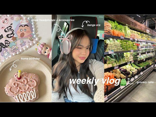 weekly vlog  ₊˚airpod maxs, new hair, productive days, etc. ㅤ ㅤ ㅤ ㅤ ㅤ ㅤ ㅤ ㅤ ㅤ ㅤ ㅤ ㅤ ㅤ ㅤ ㅤ ㅤ