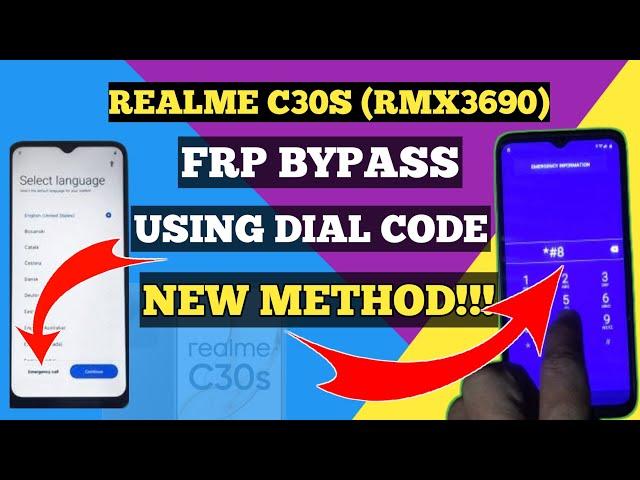 Realme C30s Frp Bypass | Realme c33 Bypass Without PC | New MethoD 2024 | Using Dial Code