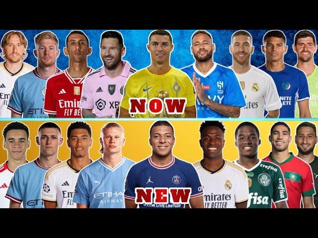 Now Football Legends VS New Football Legends (Ronaldo, Messi, Neymar, Mbappe, Haaland..) 