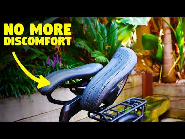 This split bike seat moves with your legs