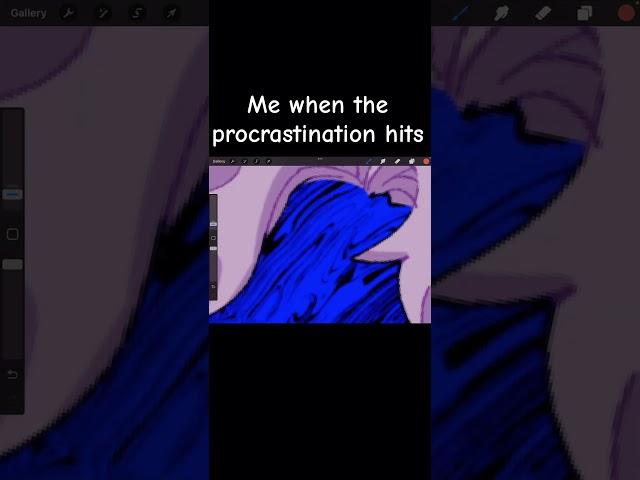 Me after figuring out I can turn my procrastination into content: #art #coldfront #procrastination