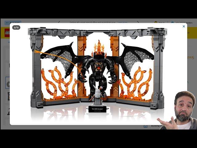 LEGO Lord of the Rings Balrog Book Nook reveal & thoughts! June 1st $130 USD release #NotSponsored