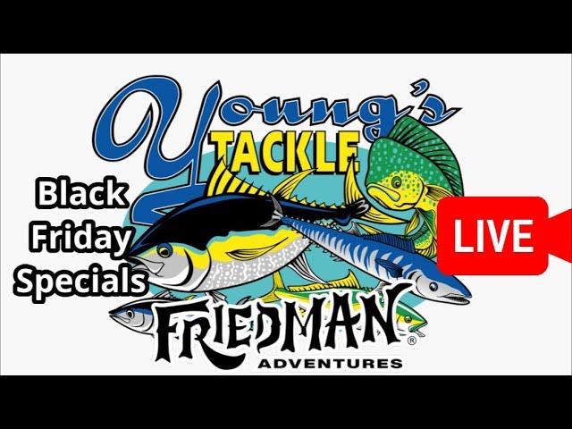 Friedman Adventures is live from Young’s Fishing Tackle in Bellflower, CA.