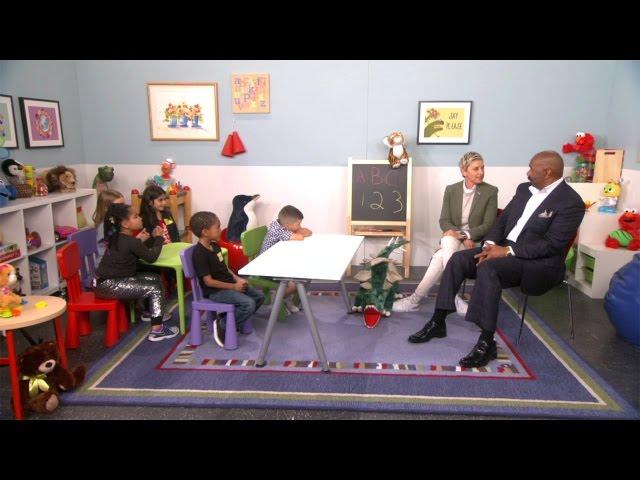 Ellen and Steve Harvey Talk to Kids