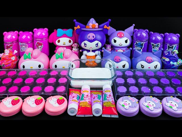  KUROMI SLIME  30 Minutes Satisfying Slime Mixing, with Glossy Glitter | Tana Slime ASMR