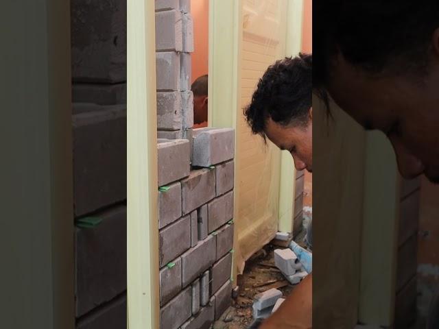 Building Interlocking bricks #shorts  #construction #bricktechnology #interlockingbrick #brick #diy