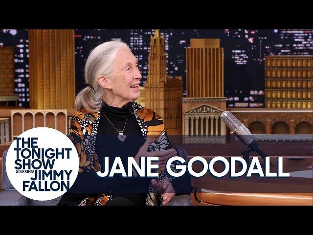 Dr. Jane Goodall Teaches Jimmy About Pant-Hoots and Roots & Shoots