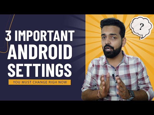3 Important Android Settings You Should Change Right Now.... #shorts