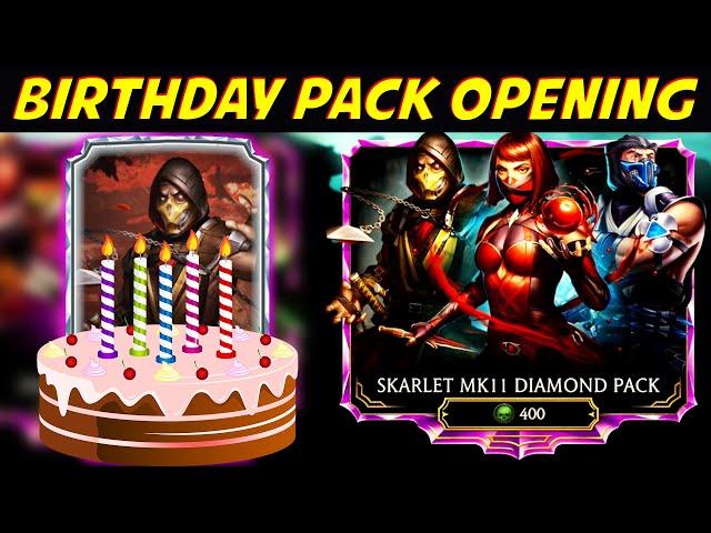 MK Mobile. Birthday MK11 Diamond Pack Opening. MK11 SCORPION GIFT?