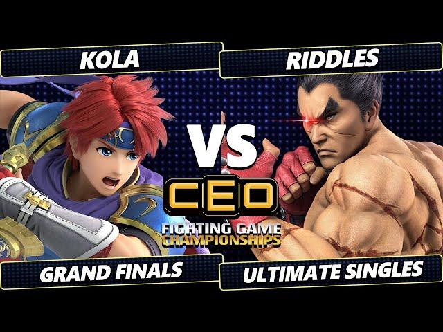 CEO 2024 GRAND FINALS - Kola (Roy) Vs. Riddles (Kazuya) Smash Ultimate - SSBU