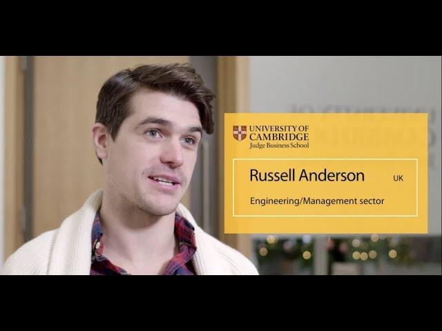 My journey to the Cambridge MBA - Russell Anderson - UK - Management sector