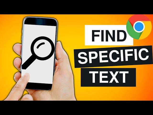 How to Find Specific Text on a Webpage in Google Chrome