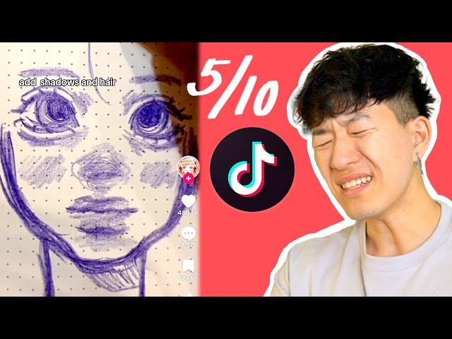 RATING TIKTOK ART TUTORIALS  5