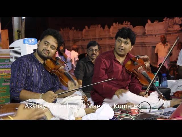 Progressive carnatic jam  Maestro Kumaresh & Akshay