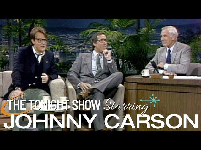 Chevy Chase and Dan Aykroyd Fight Over the Chair | Carson Tonight Show