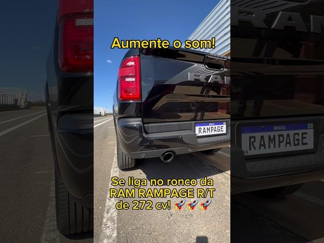 ESSE É O RONCO DA RAM RAMPAGE R/T DE 272 CV! Parece um carro esportivo?