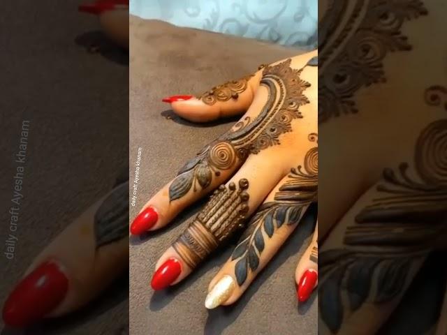 Bridal Mehandi Designs By Ayesha ️ daily craft Ayesha khanam#ayesha #mehndi #designs #art #bridal