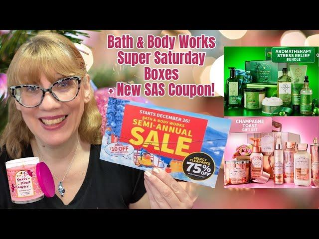 Bath & Body Works Super Saturday Boxes + New SAS Coupon + Candles!