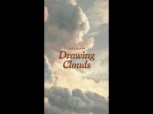 How to draw a simple cloud!