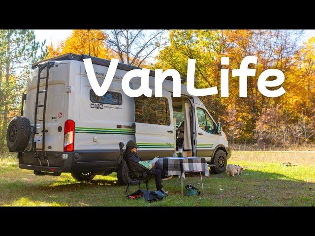 Van Life with Me: A Cozy Fall Day in the Woods | Off-Grid & Dispersed Camping