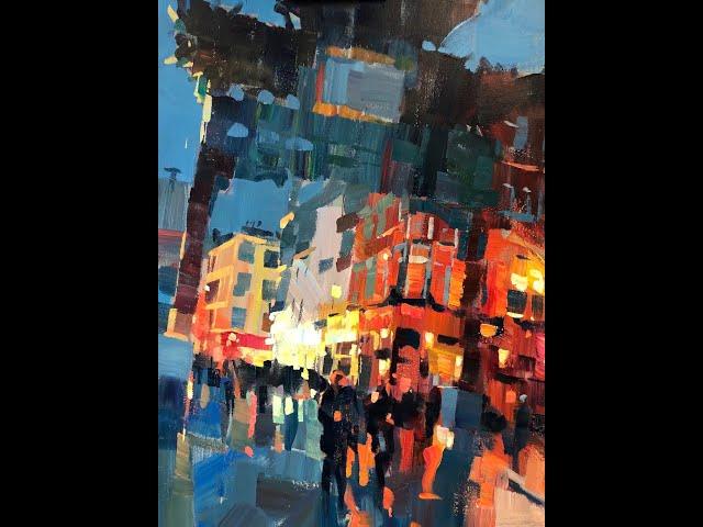 'Chinatown Arch', by Hashim Akib, acrylic demonstration