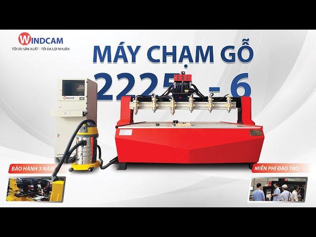 Giới thiệu máy chạm gỗ CNC 6 đầu giá rẻ tốt nhất 2022