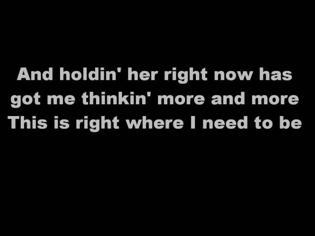 Right Where I Need To Be - Gary Allan(WithLyrics)