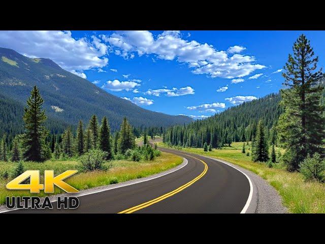 Idaho to Spokane Washington Scenic Mountain Drive 4K